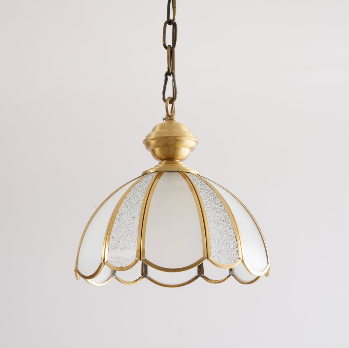 Ophaan Lampe Pendante Traditionnelle en Laiton et Verre Art - Neutralighting