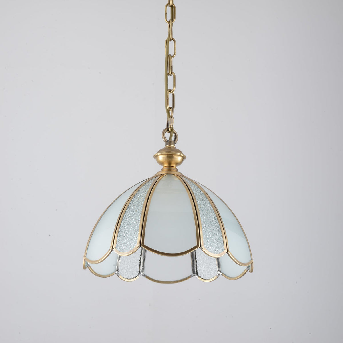 Ophaan Lampe Pendante Traditionnelle en Laiton et Verre Art - Neutralighting