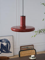Solara Lampe suspendue cylindrique en aluminium à disque industriel - Neutralighting