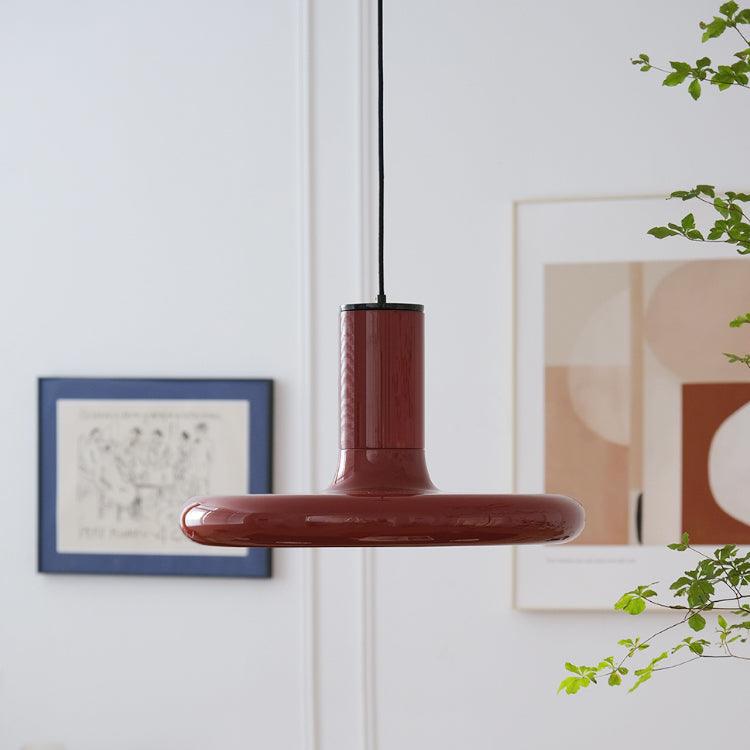 Solara Lampe suspendue cylindrique en aluminium à disque industriel - Neutralighting