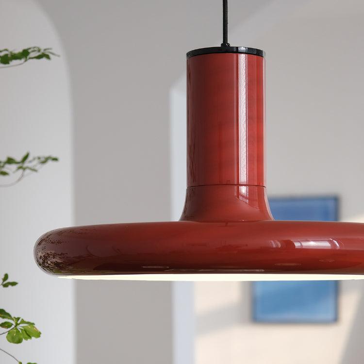 Solara Lampe suspendue cylindrique en aluminium à disque industriel - Neutralighting