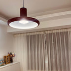 Solara Lampe suspendue cylindrique en aluminium à disque industriel - Neutralighting