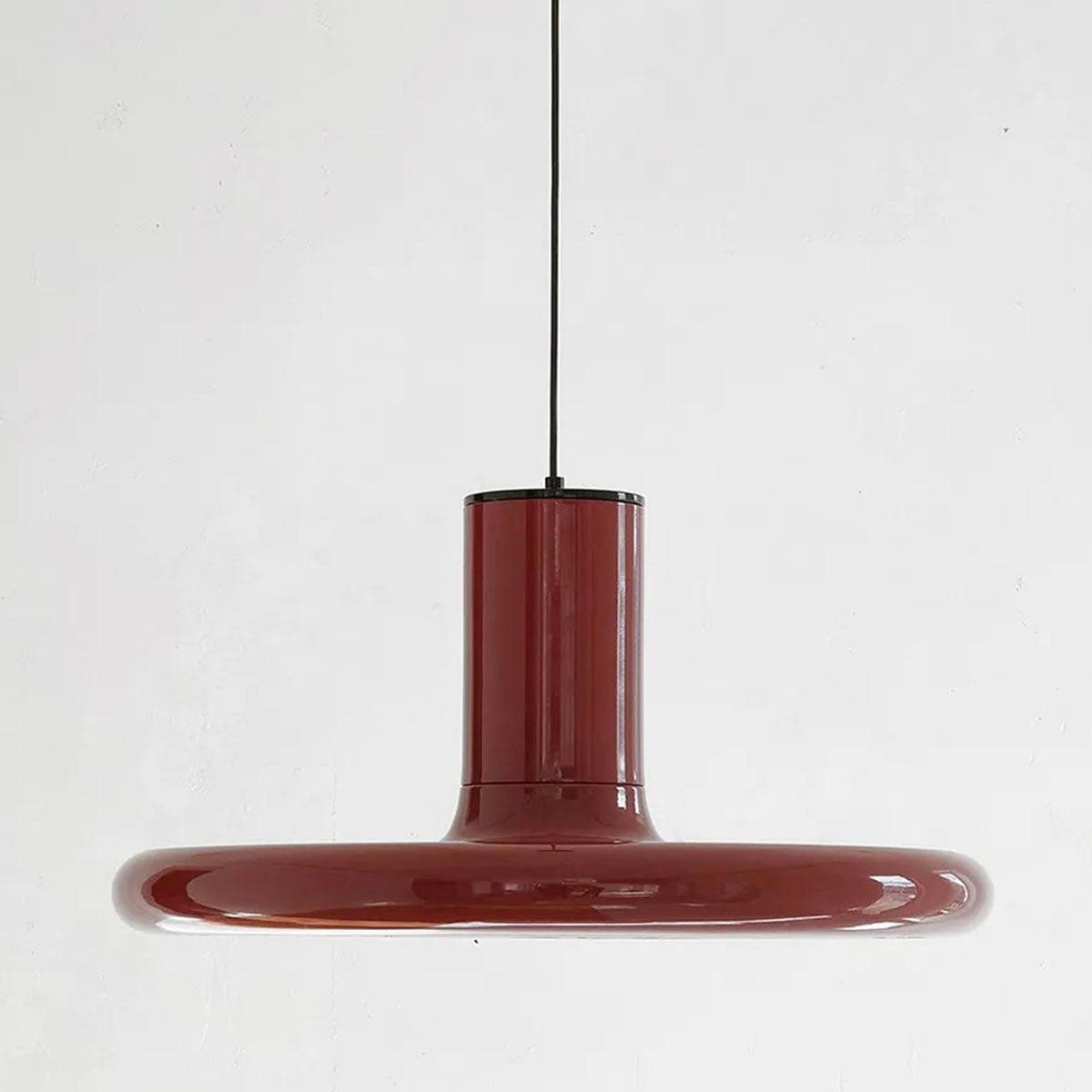 Solara Lampe suspendue cylindrique en aluminium à disque industriel - Neutralighting