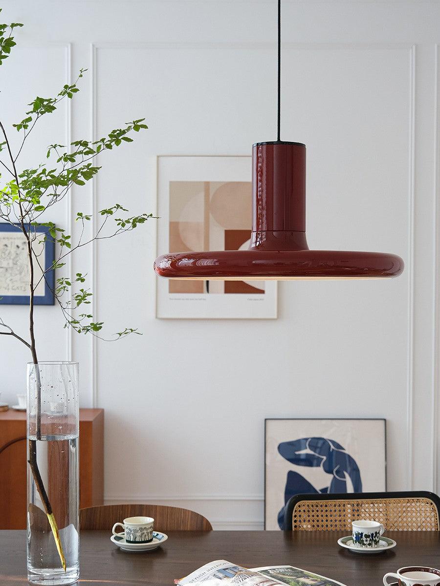 Solara Lampe suspendue cylindrique en aluminium à disque industriel - Neutralighting