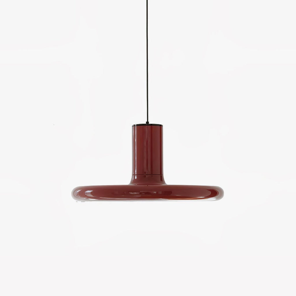 Solara Lampe suspendue cylindrique en aluminium à disque industriel - Neutralighting