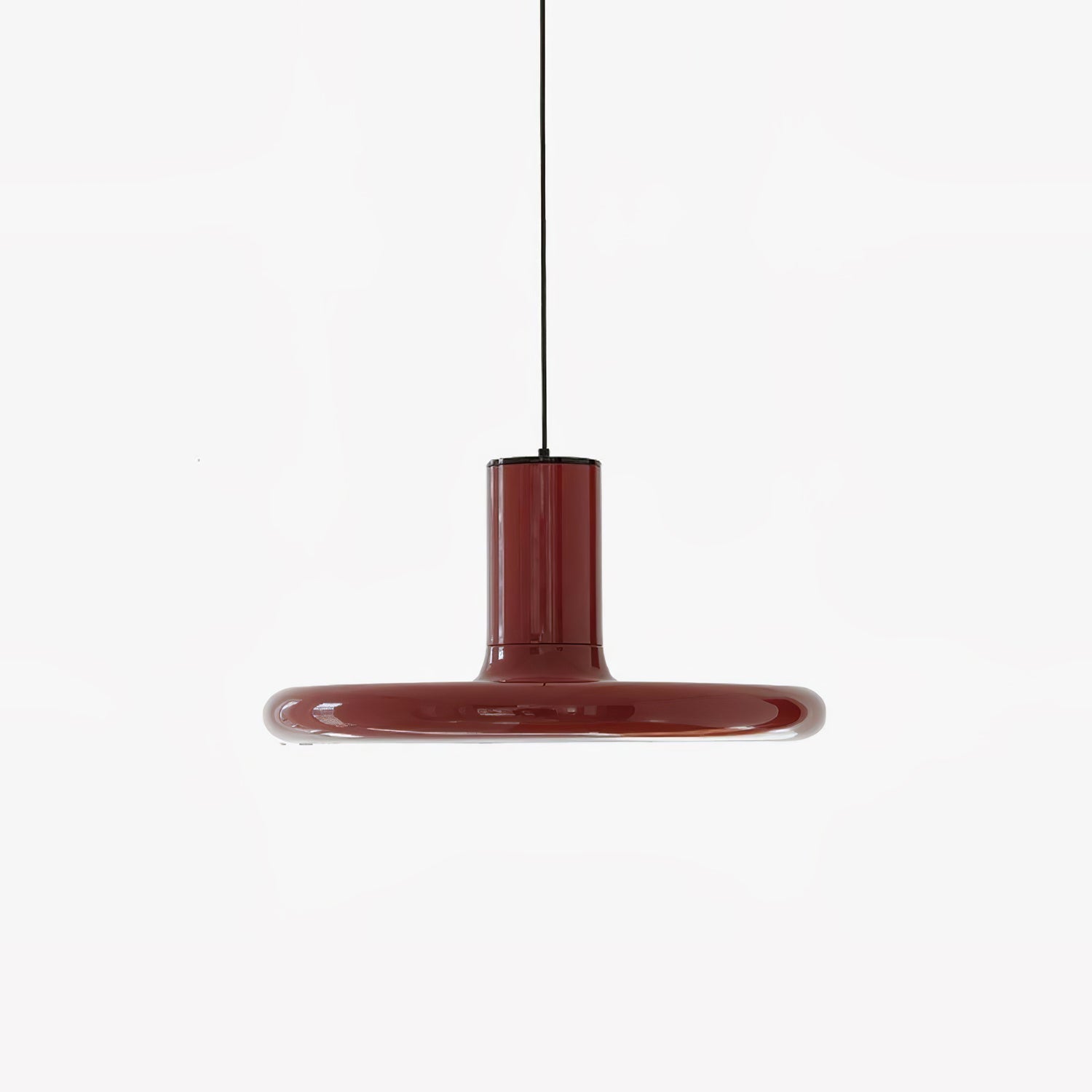 Solara Lampe suspendue cylindrique en aluminium à disque industriel - Neutralighting