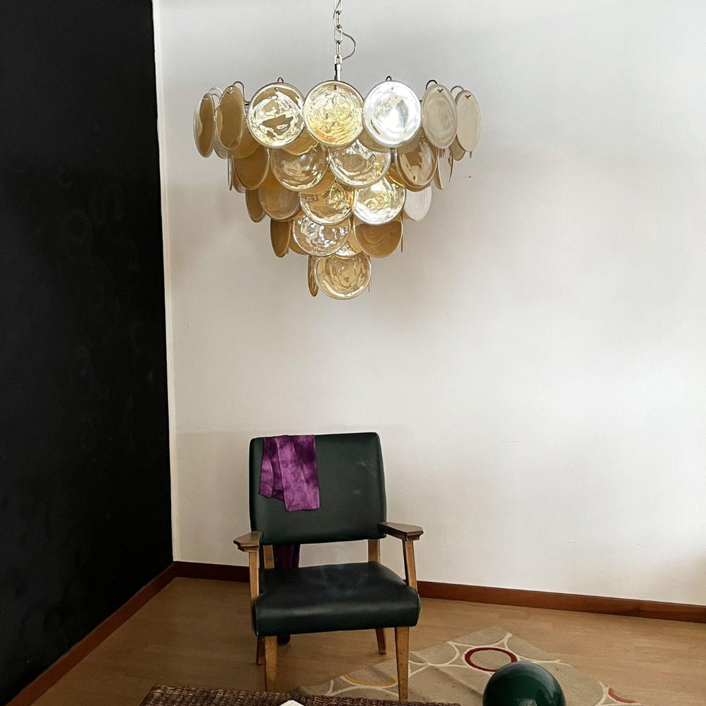 Aurora Lustre Murano Verre Disque Classique - Neutralighting