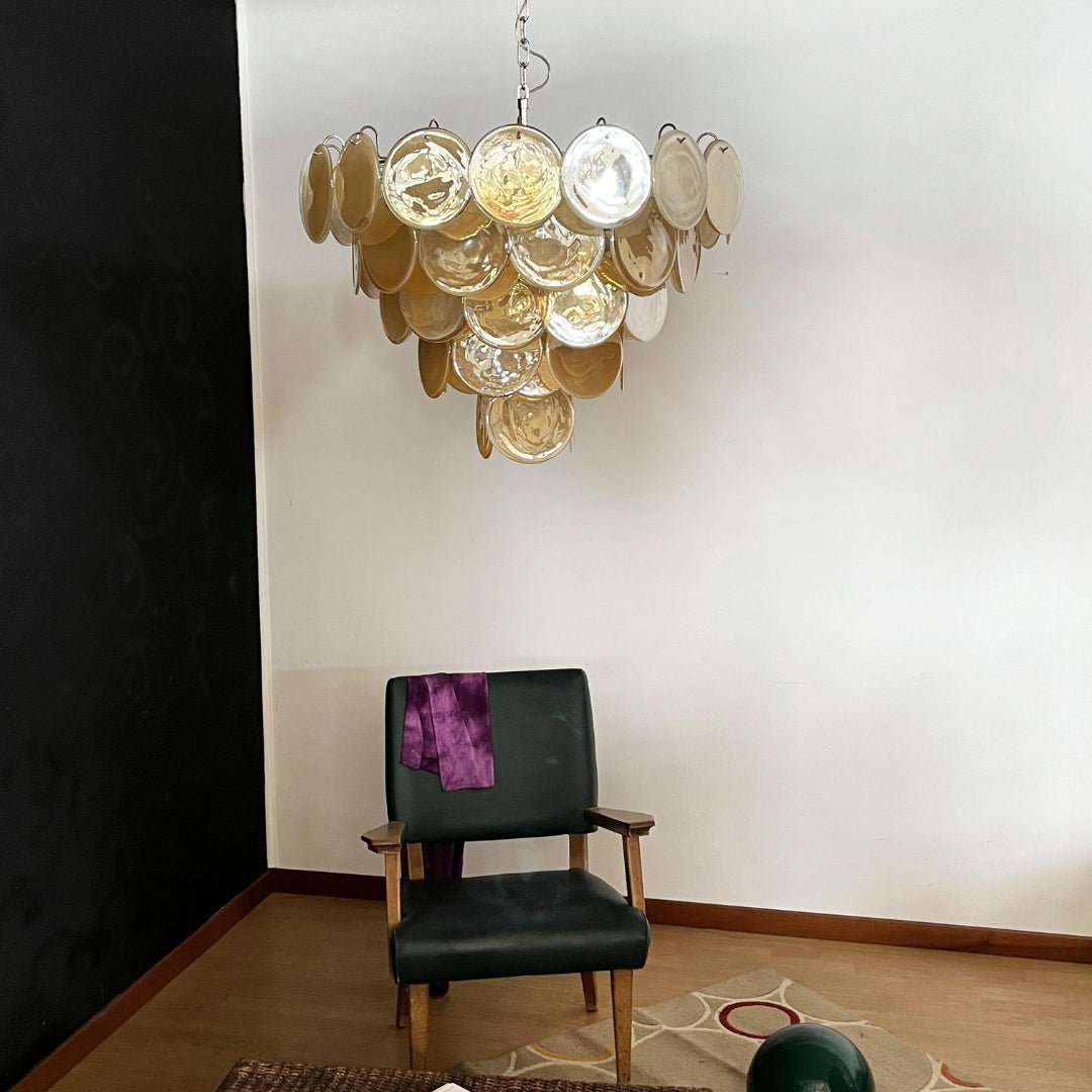 Aurora Lustre Murano Verre Disque Classique - Neutralighting