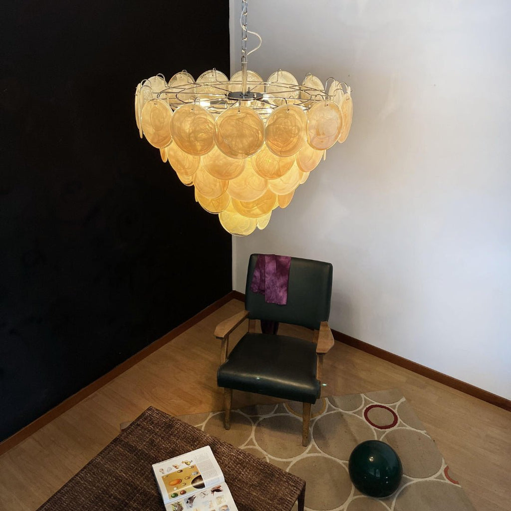 Aurora Lustre Murano Verre Disque Classique - Neutralighting