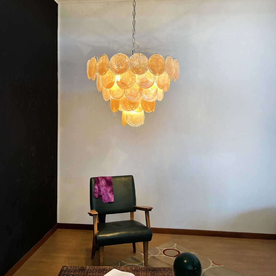 Aurora Lustre Murano Verre Disque Classique - Neutralighting