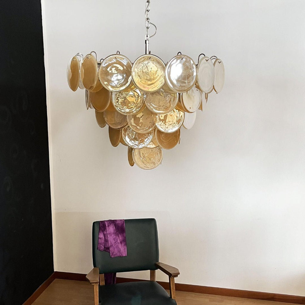 Aurora Lustre Murano Verre Disque Classique - Neutralighting