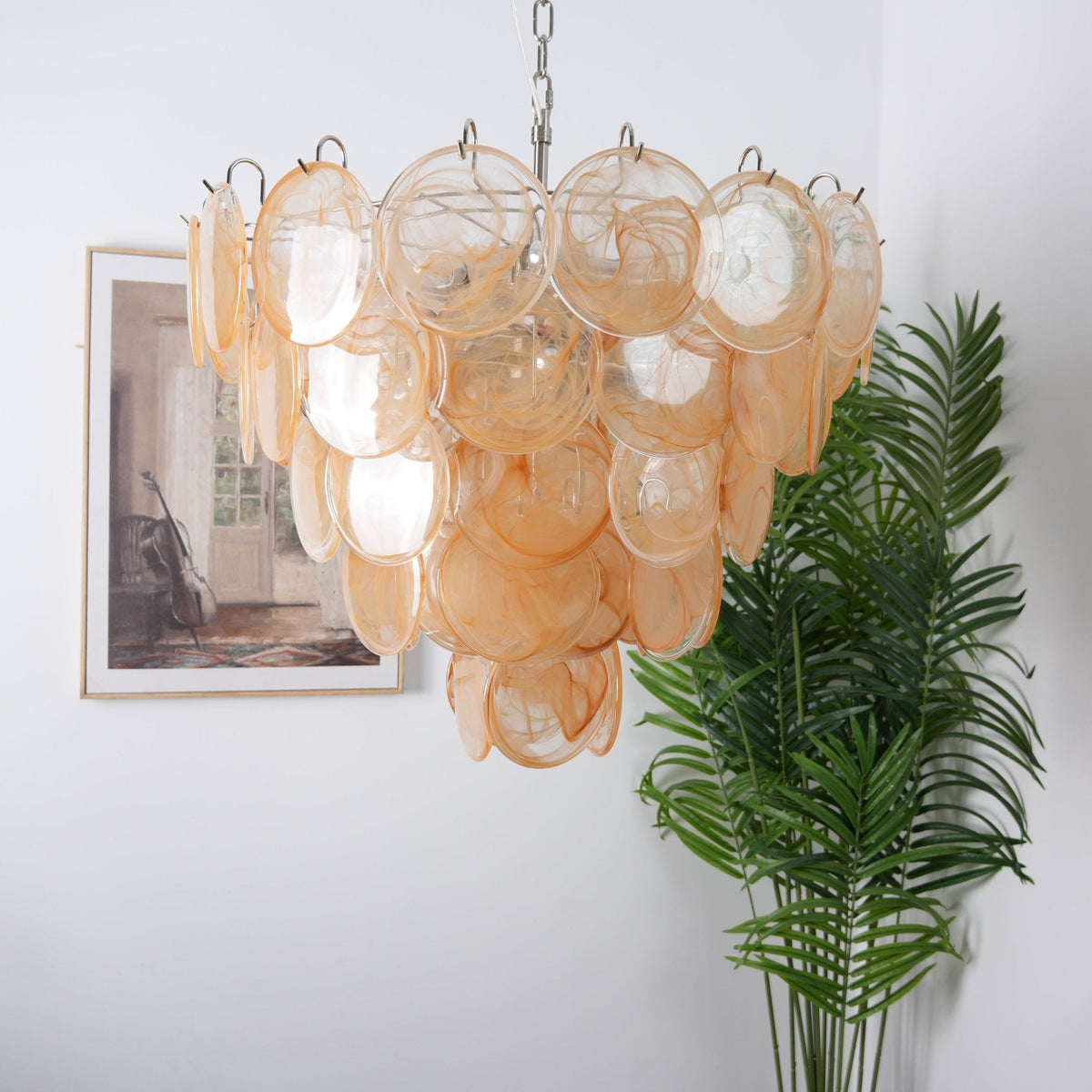 Aurora Lustre Murano Verre Disque Classique - Neutralighting