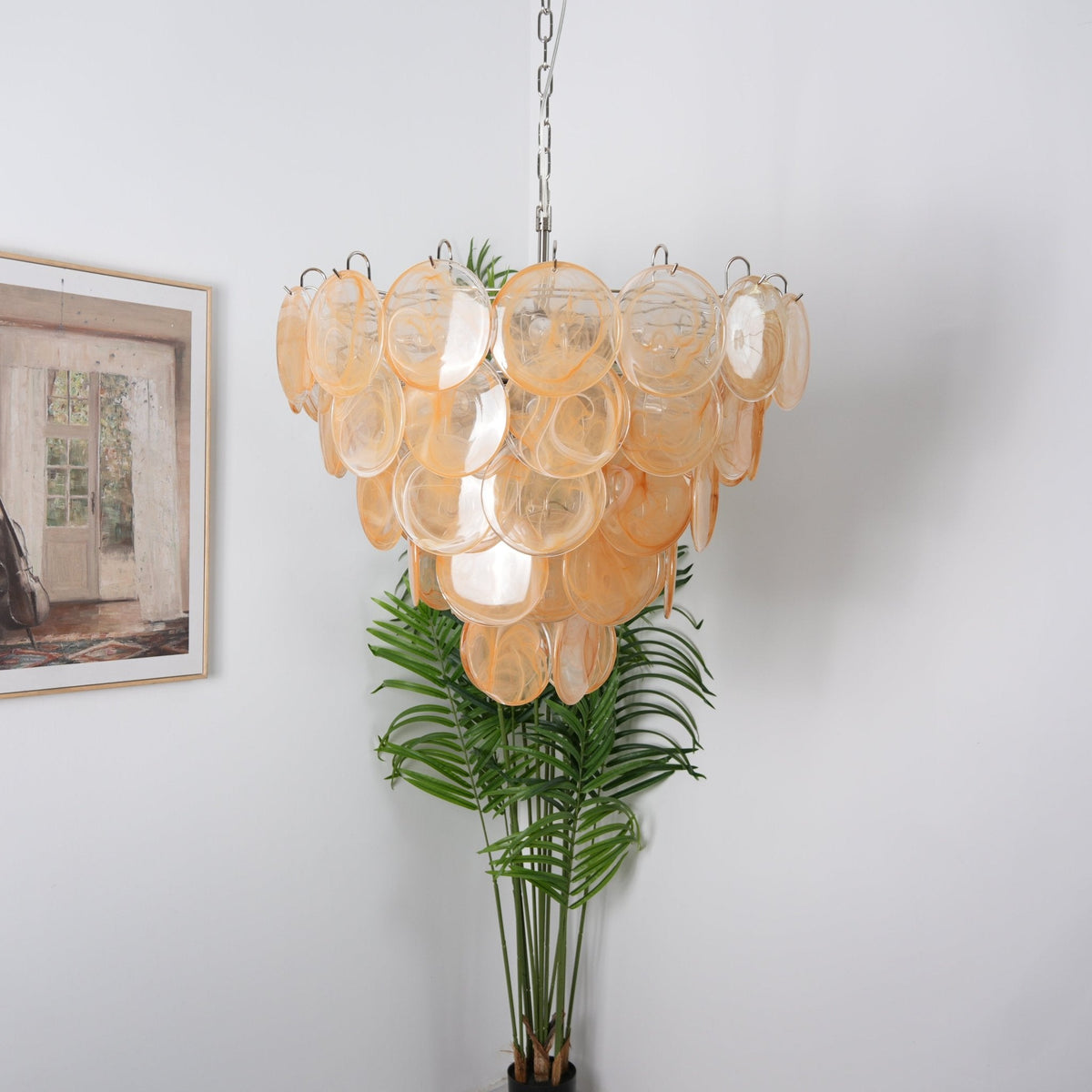 Aurora Lustre Murano Verre Disque Classique - Neutralighting