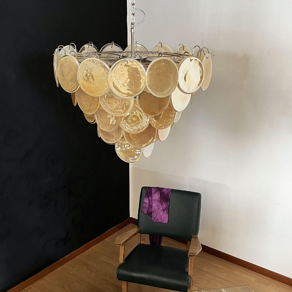 Aurora Lustre Murano Verre Disque Classique - Neutralighting