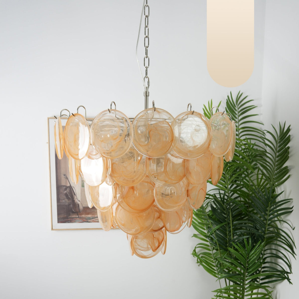 Aurora Lustre Murano Verre Disque Classique - Neutralighting