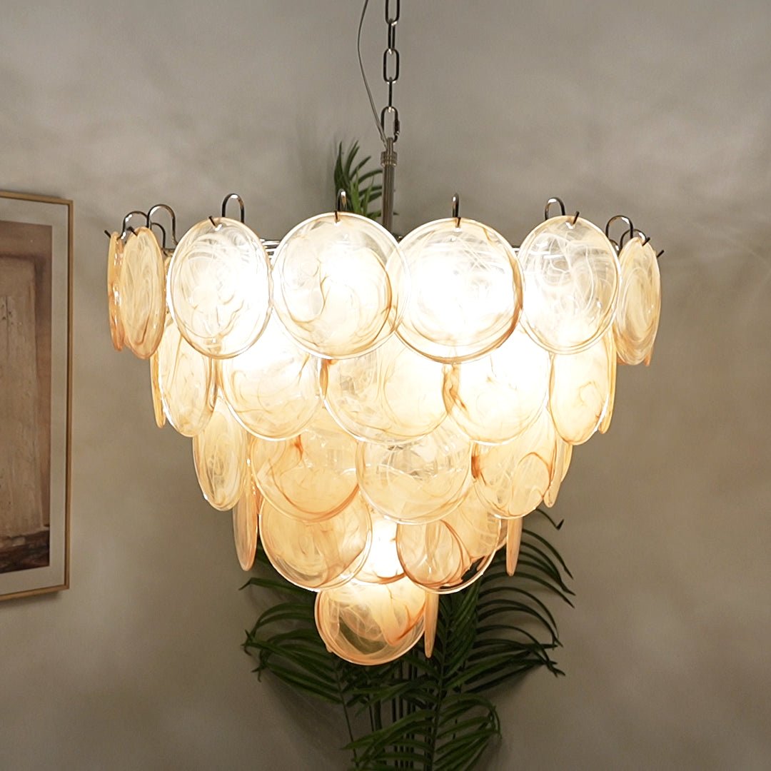 Aurora Lustre Murano Verre Disque Classique - Neutralighting