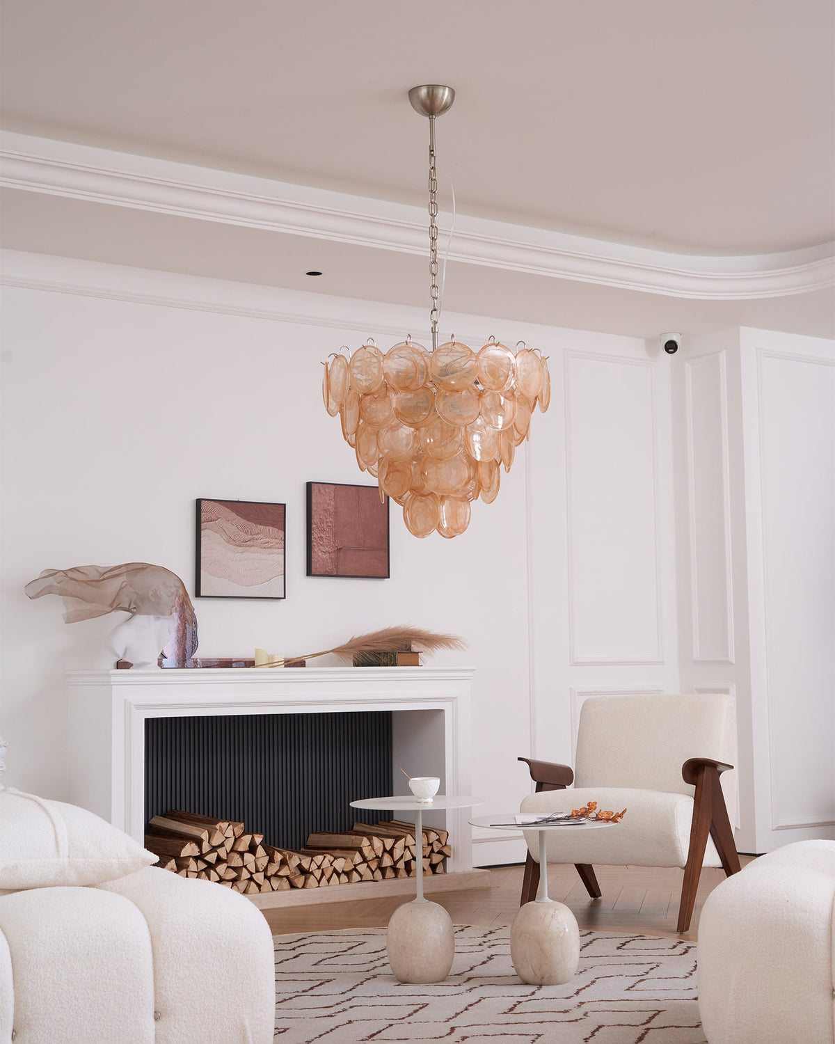Aurora Lustre Murano Verre Disque Classique - Neutralighting