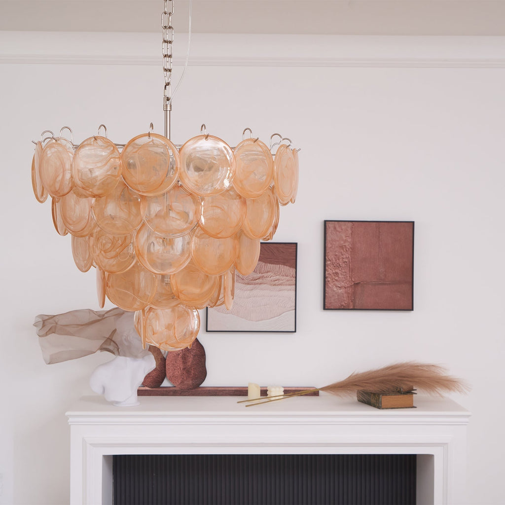Aurora Lustre Murano Verre Disque Classique - Neutralighting