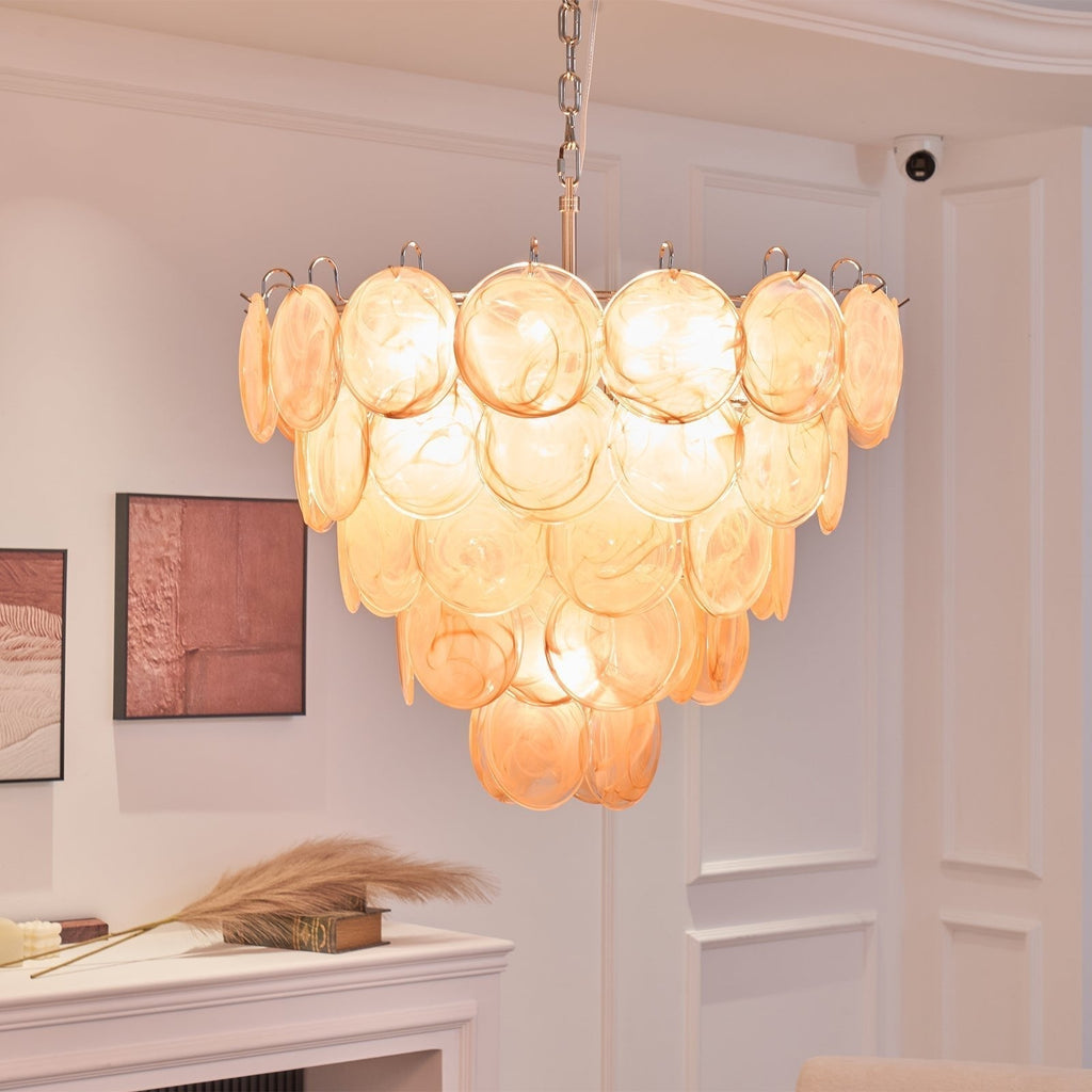 Aurora Lustre Murano Verre Disque Classique - Neutralighting