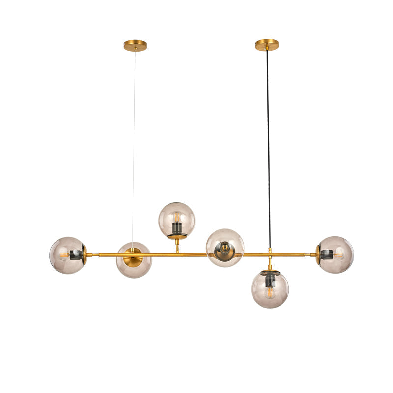 Lustra Suspension Orb Laiton Verre Pour Salon - Neutralighting