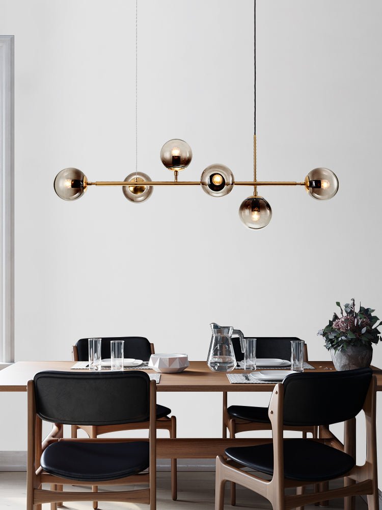 Lustra Suspension Orb Laiton Verre Pour Salon - Neutralighting