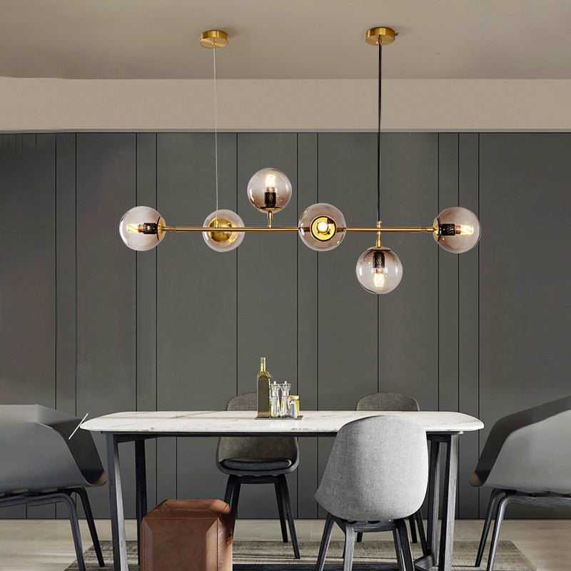 Lustra Suspension Orb Laiton Verre Pour Salon - Neutralighting