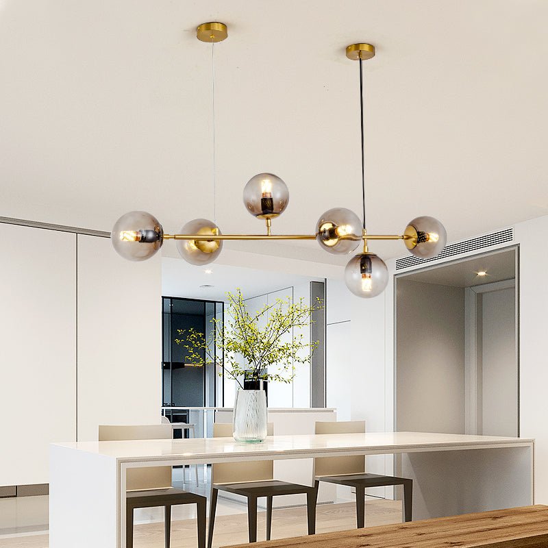Lustra Suspension Orb Laiton Verre Pour Salon - Neutralighting