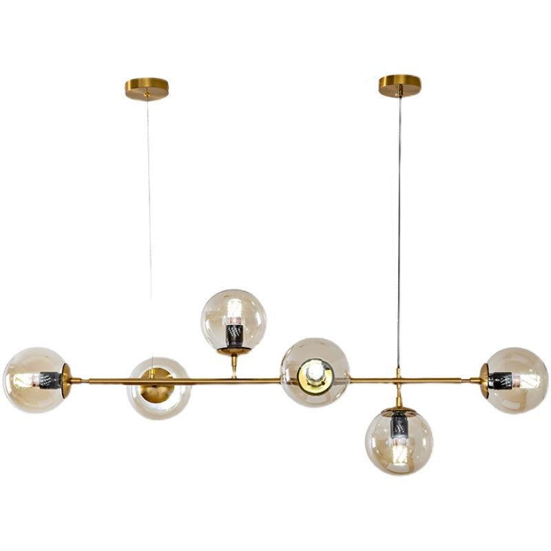 Lustra Suspension Orb Laiton Verre Pour Salon - Neutralighting