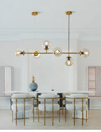 Lustra Suspension Orb Laiton Verre Pour Salon - Neutralighting
