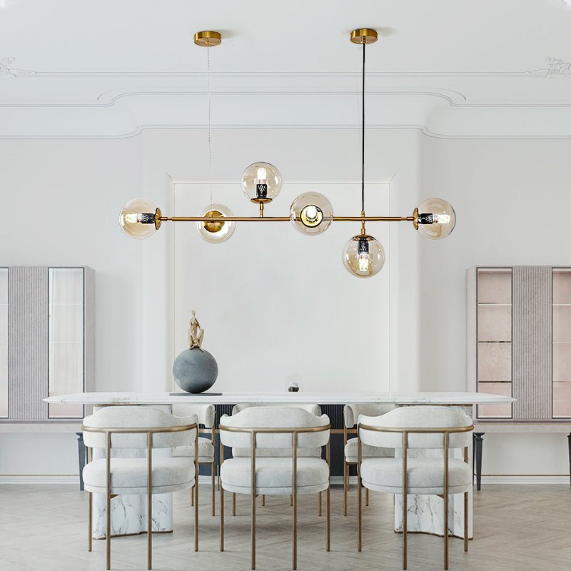 Lustra Suspension Orb Laiton Verre Pour Salon - Neutralighting