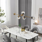 Lustra Suspension Orb Laiton Verre Pour Salon - Neutralighting