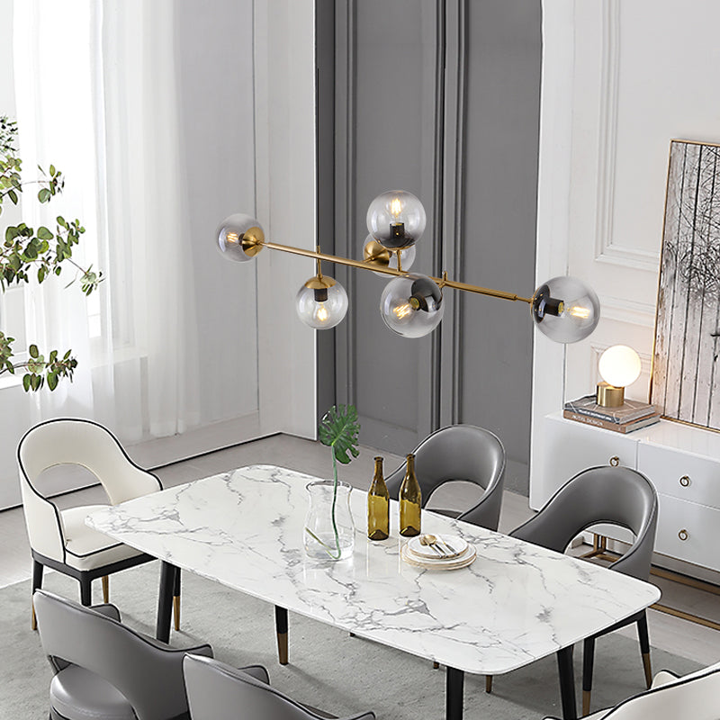 Lustra Suspension Orb Laiton Verre Pour Salon - Neutralighting