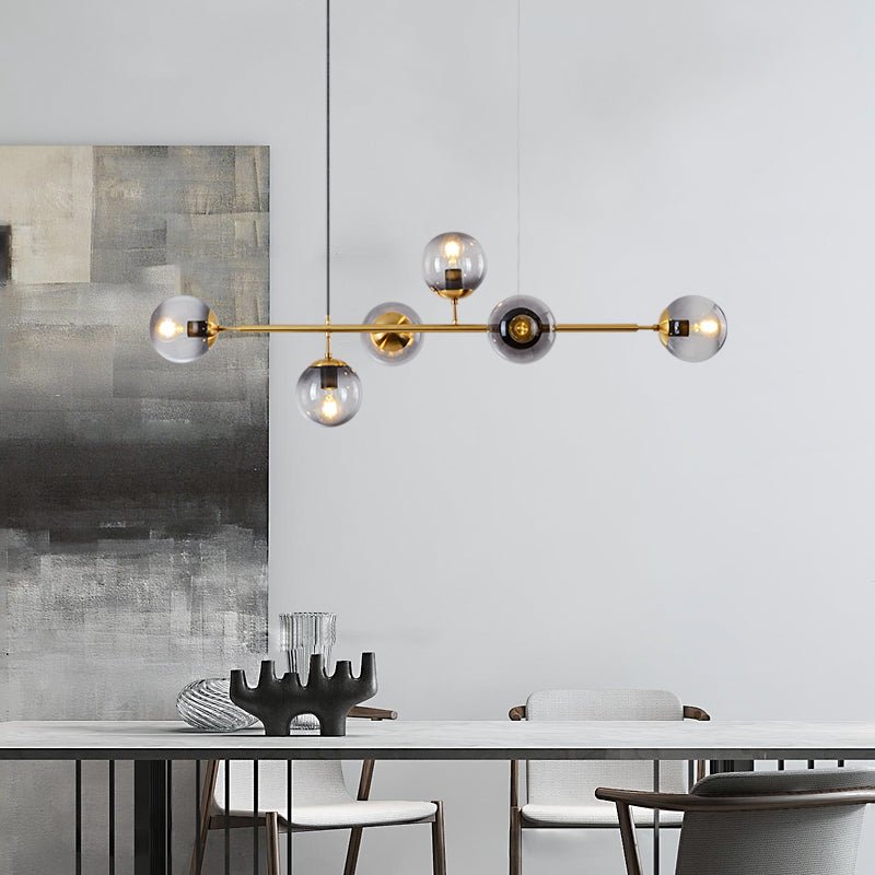 Lustra Suspension Orb Laiton Verre Pour Salon - Neutralighting