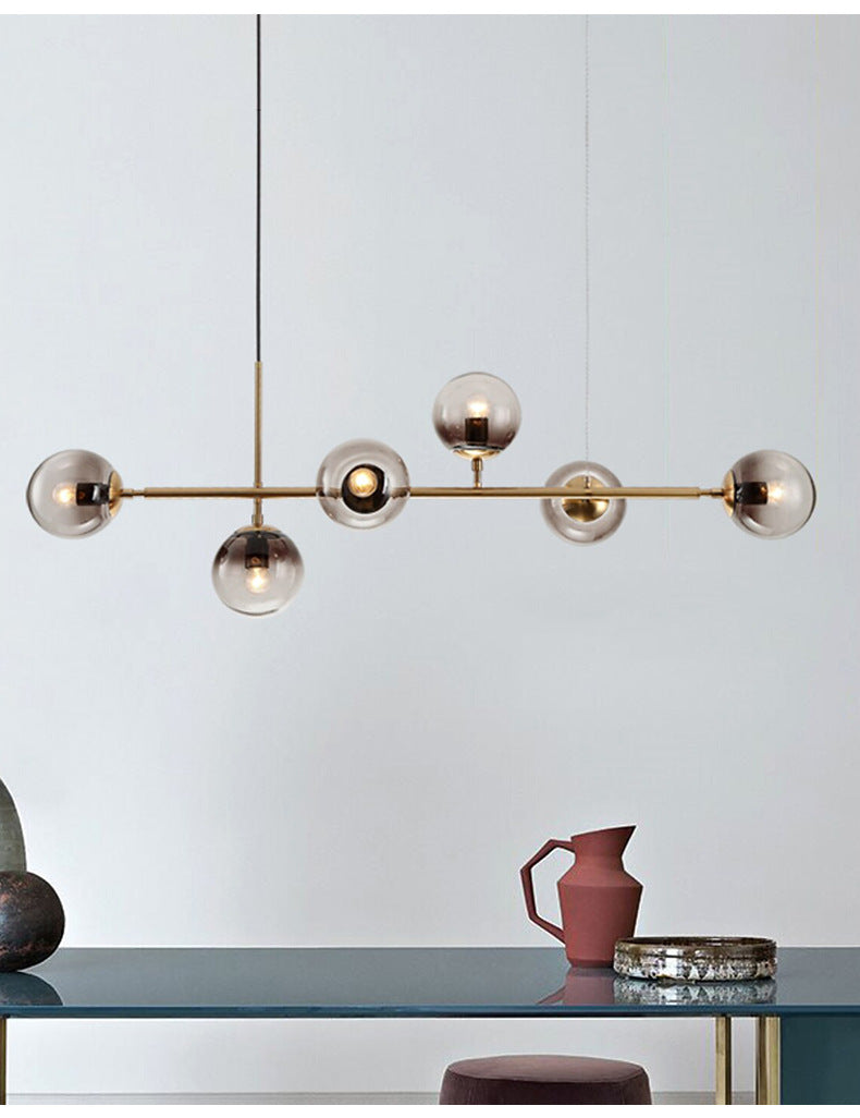 Lustra Suspension Orb Laiton Verre Pour Salon - Neutralighting