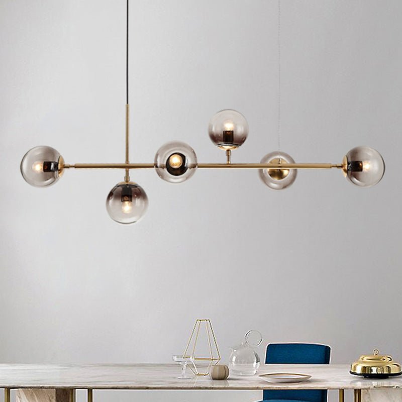 Lustra Suspension Orb Laiton Verre Pour Salon - Neutralighting
