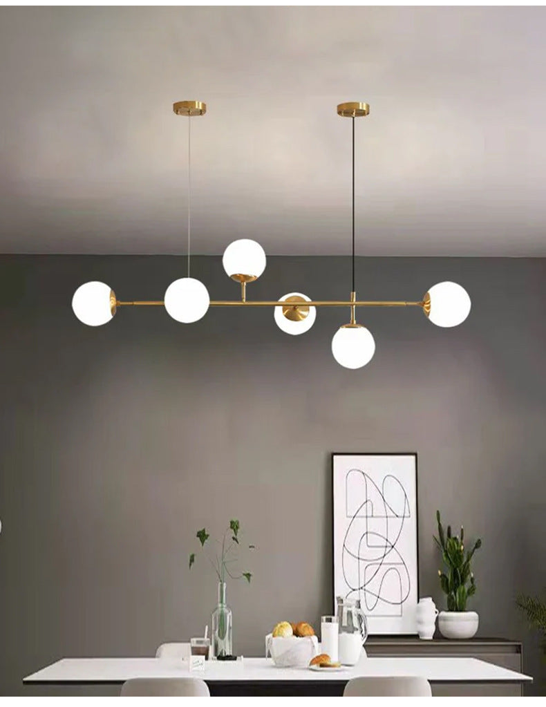 Lustra Suspension Orb Laiton Verre Pour Salon - Neutralighting