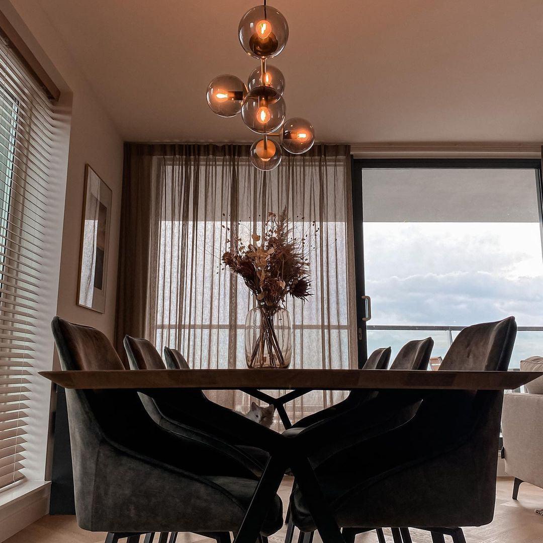 Lustra Suspension Orb Laiton Verre Pour Salon - Neutralighting