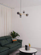 Lustra Suspension Orb Laiton Verre Pour Salon - Neutralighting