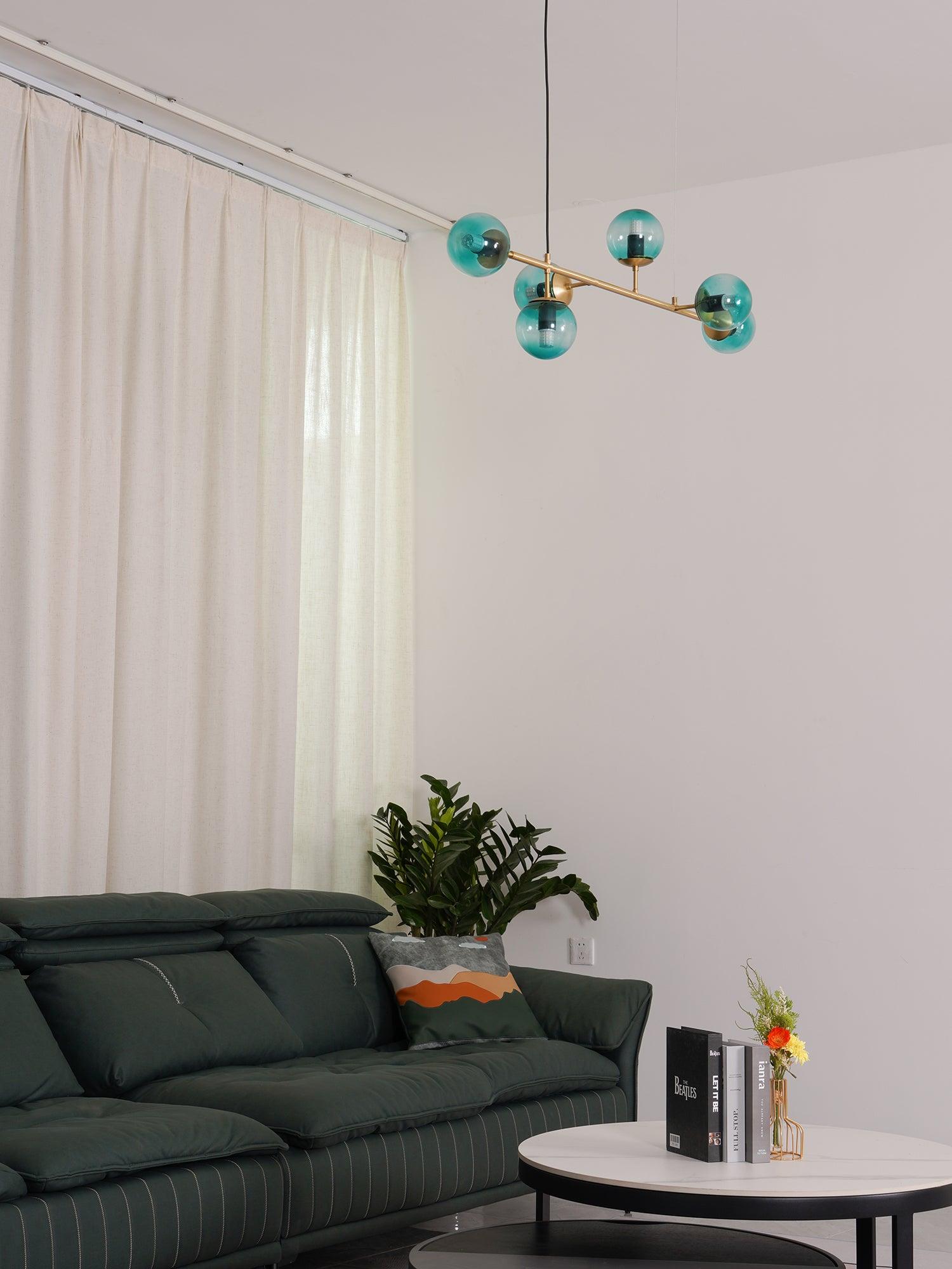 Lustra Suspension Orb Laiton Verre Pour Salon - Neutralighting