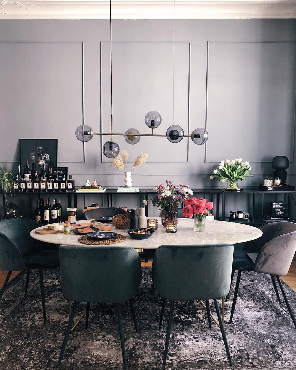 Lustra Suspension Orb Laiton Verre Pour Salon - Neutralighting