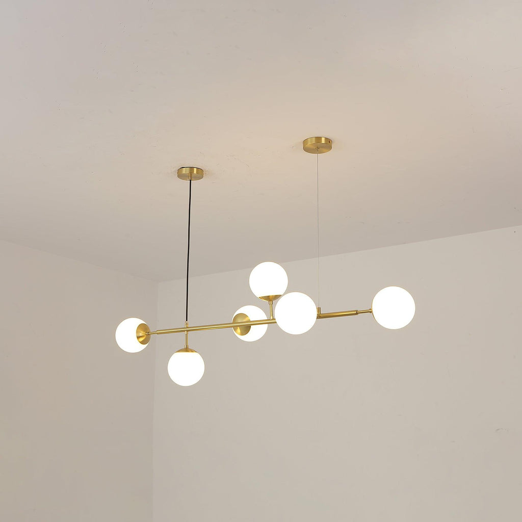 Lustra Suspension Orb Laiton Verre Pour Salon - Neutralighting