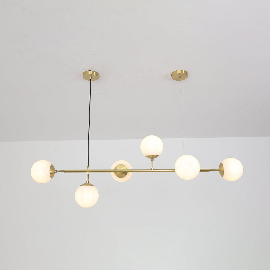 Lustra Suspension Orb Laiton Verre Pour Salon - Neutralighting