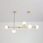Lustra Suspension Orb Laiton Verre Pour Salon - Neutralighting