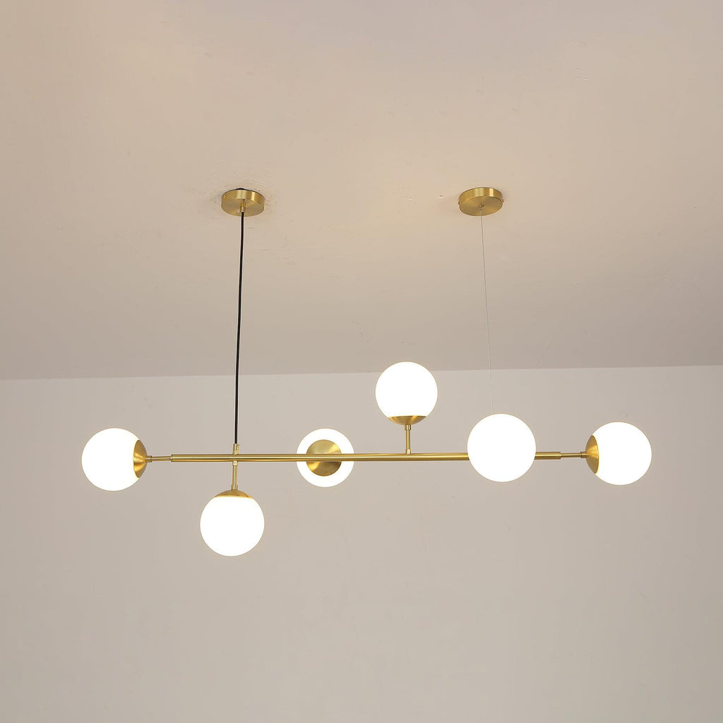 Lustra Suspension Orb Laiton Verre Pour Salon - Neutralighting
