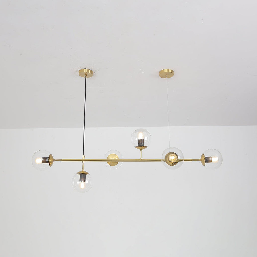 Lustra Suspension Orb Laiton Verre Pour Salon - Neutralighting