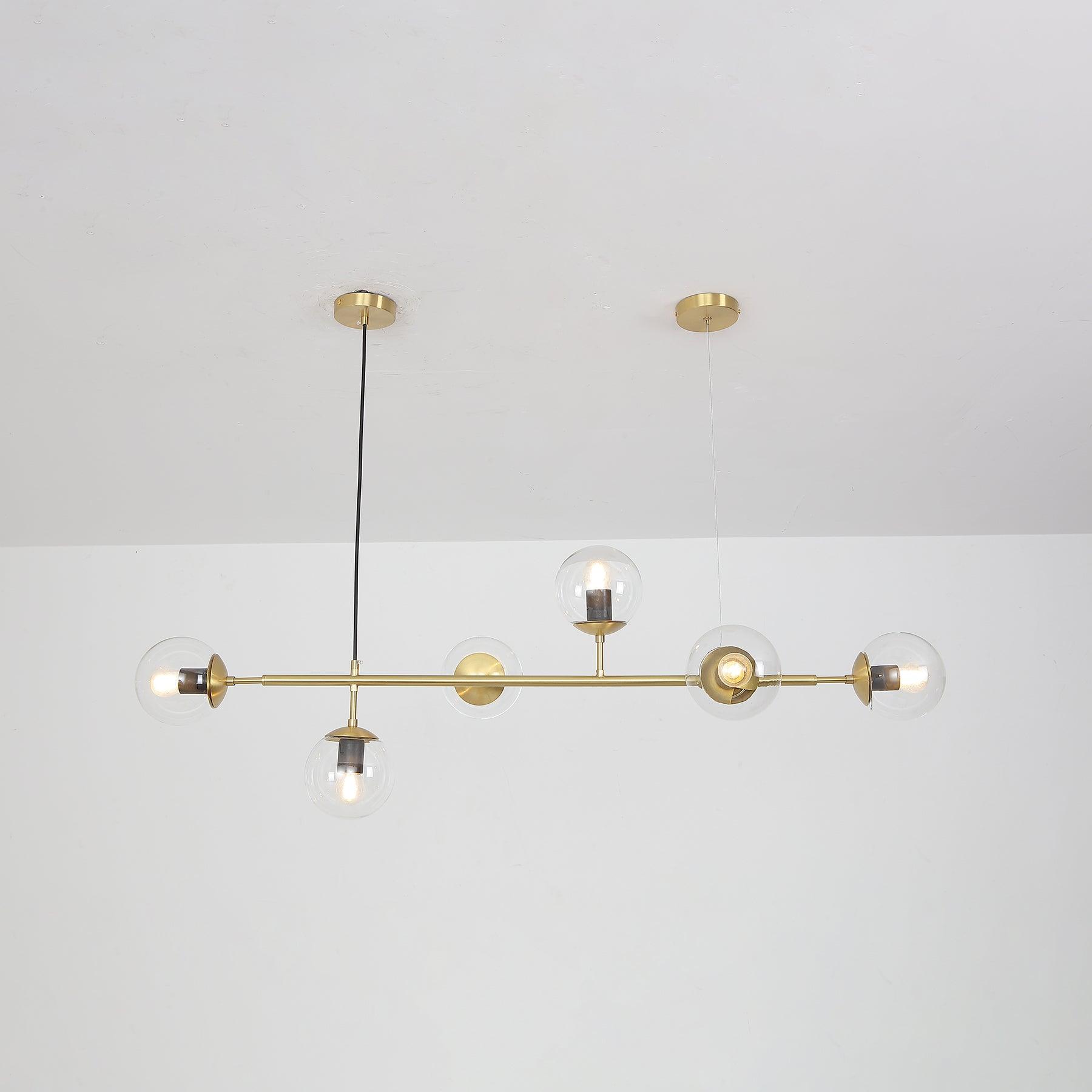 Lustra Suspension Orb Laiton Verre Pour Salon - Neutralighting