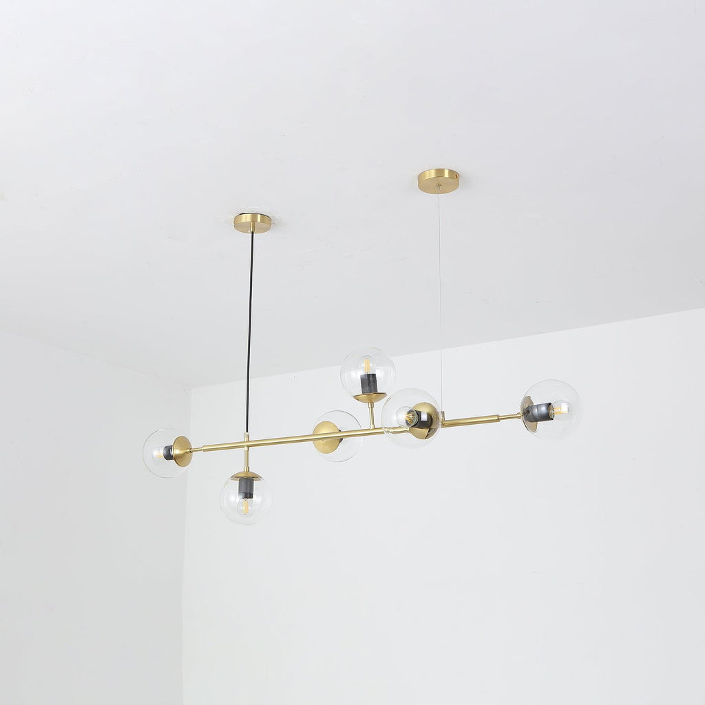 Lustra Suspension Orb Laiton Verre Pour Salon - Neutralighting