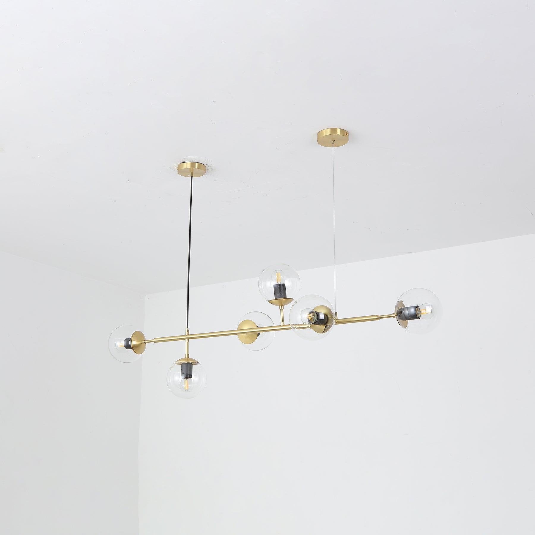 Lustra Suspension Orb Laiton Verre Pour Salon - Neutralighting