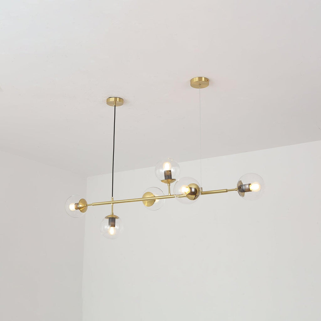 Lustra Suspension Orb Laiton Verre Pour Salon - Neutralighting