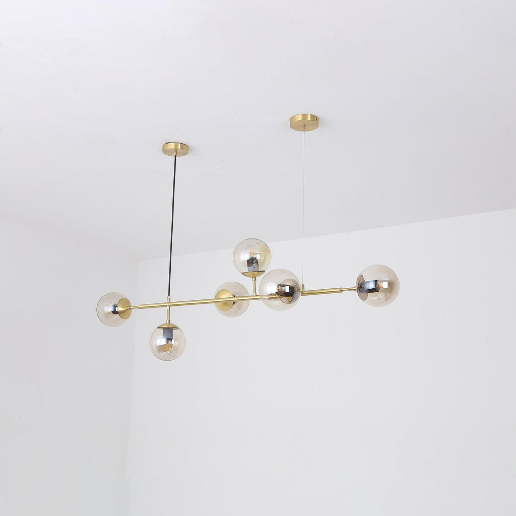 Lustra Suspension Orb Laiton Verre Pour Salon - Neutralighting